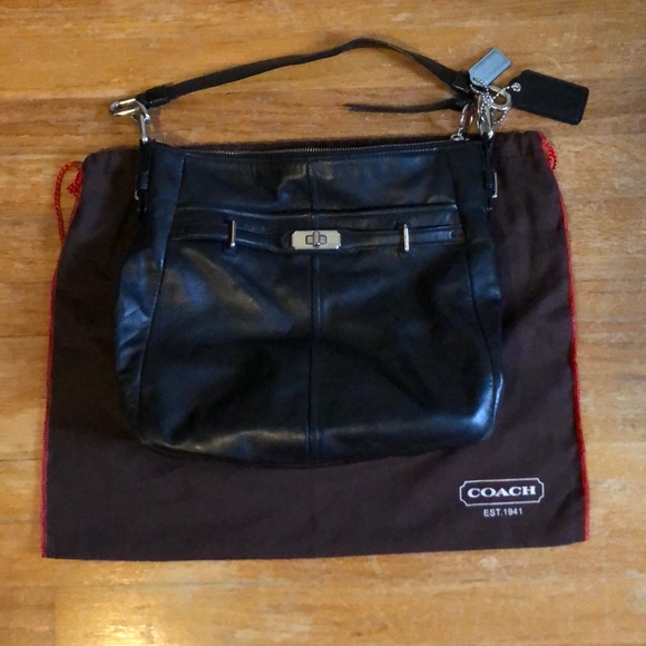 Coach Black Leather Hobo Bag - Picture 3 of 3